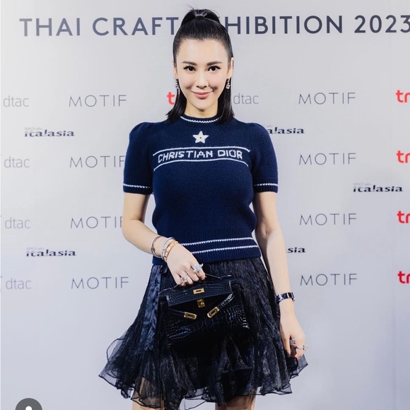 100% AUTHENTIC!!! GORGEOUS CHRISTIAN DIOR Logo Cashmere Sweater - Picture 6 of 15